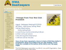 Tablet Screenshot of nwabeekeepers.com